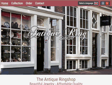 Tablet Screenshot of antiqueringshop.com